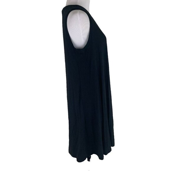 Ann Taylor LOFT Women's S Small A-Line Mini Dress Black NWT Rayon Blend - Picture 3 of 7